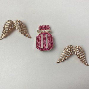 Victoria's Secret Wings and Perfume Bottle Pins